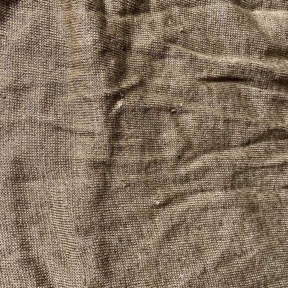 portolano 100% Cashmere Taupe Knit Scarf 20x88 - Picture 5 of 6